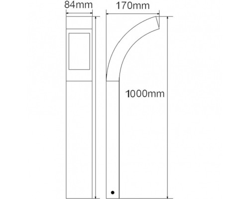 Наземный светильник W2144-1000 S Oasis Light Наземный светильник W2144-1000 S Oasis Light