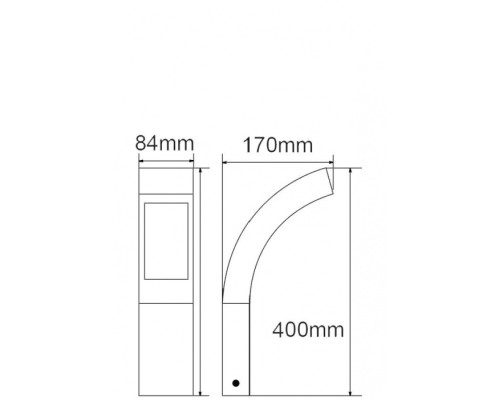 Наземный светильник W2144-400 Gr Oasis Light Наземный светильник W2144-400 Gr Oasis Light