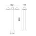 Наземный светильник W21876N3-950 Gr Oasis Light