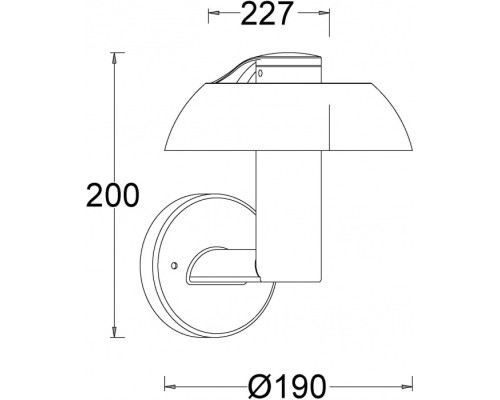 Настенный светильник уличный SPRIL W2251S R Oasis Light Настенный светильник уличный SPRIL W2251S R Oasis Light