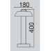 Наземный светильник W2252S-400 Gr Oasis Light