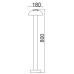Наземный светильник W2252S-800 Gr Oasis Light