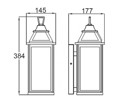 Настенный фонарь уличный W2411 Bl Oasis Light Настенный фонарь уличный W2411 Bl Oasis Light