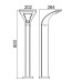 Наземный светильник W2522S-800 Gr Oasis Light