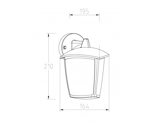 Настенный фонарь уличный W2622 Bl Oasis Light Настенный фонарь уличный W2622 Bl Oasis Light