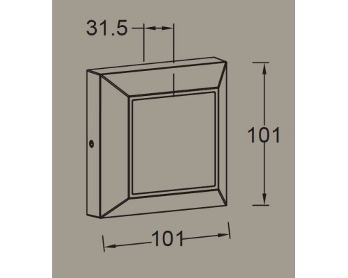 Настенный светильник уличный W4021 Gr Oasis Light Настенный светильник уличный W4021 Gr Oasis Light