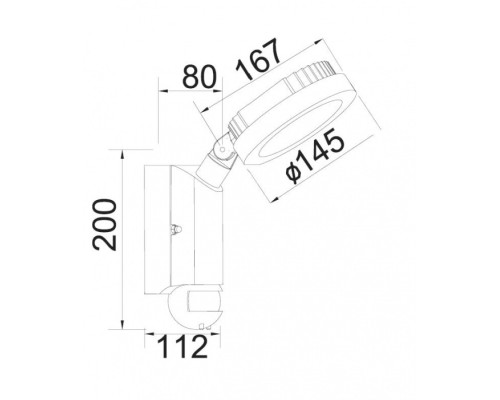 Прожектор уличный W6102S-PIR Gr Oasis Light Прожектор уличный W6102S-PIR Gr Oasis Light