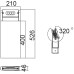 Наземный фонарь LEDSPOT W6146S-1-526 Bl Oasis Light
