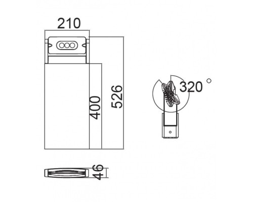 Наземный светильник W6146S-1-526 S Oasis Light Наземный светильник W6146S-1-526 S Oasis Light
