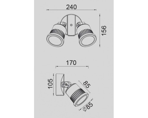 Прожектор уличный W6158 Gr Oasis Light Прожектор уличный W6158 Gr Oasis Light