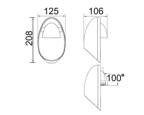 Настенный светильник уличный W6160 S Oasis Light Настенный светильник уличный W6160 S Oasis Light