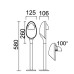 Наземный светильник W6161-580 Gr Oasis Light