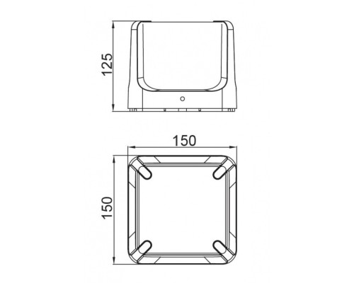 Настенный светильник уличный W6166 Gr Oasis Light Настенный светильник уличный W6166 Gr Oasis Light