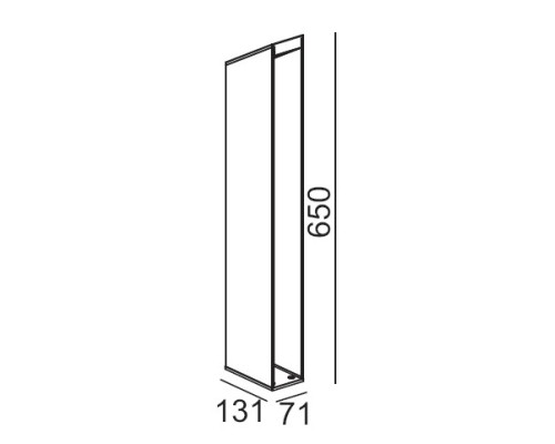 Наземный светильник  W61812-650 Gr Oasis Light