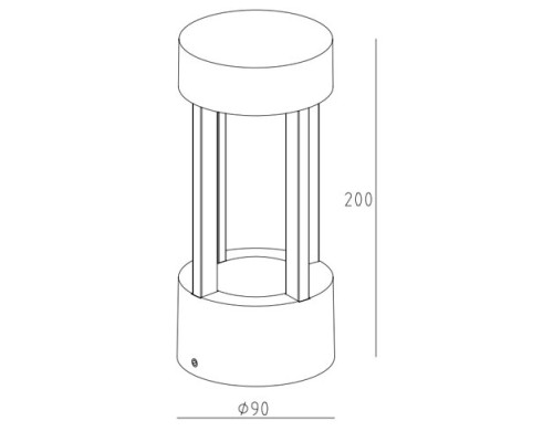 Наземный светильник  W61843-200 Gr Oasis Light