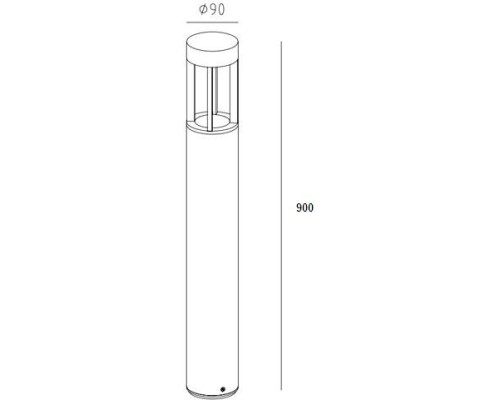 Наземный фонарь BRISBANE LED W61843-900 Bl Oasis Light Наземный фонарь BRISBANE LED W61843-900 Bl Oasis Light