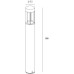 Наземный фонарь BRISBANE LED W61843-900 Bl Oasis Light