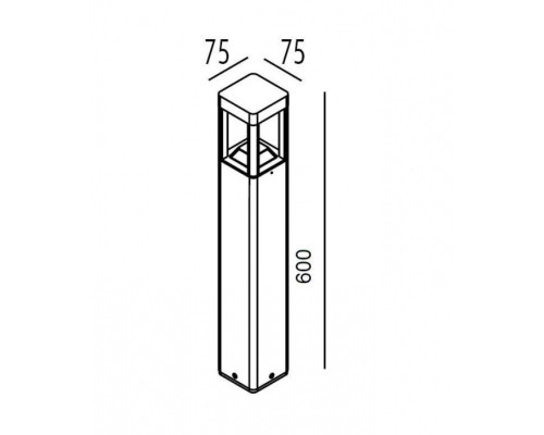 Наземный светильник  W61846-600 Gr Oasis Light