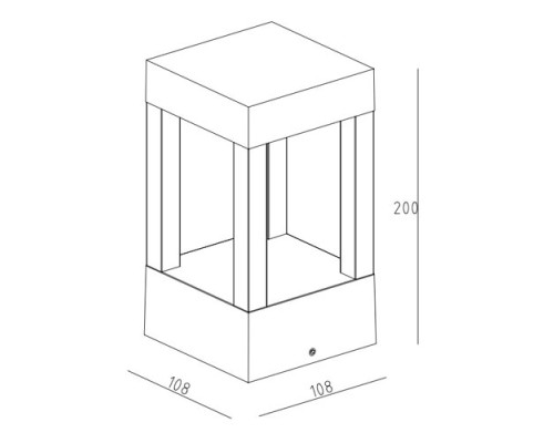 Наземный светильник  W61848-200 Gr Oasis Light