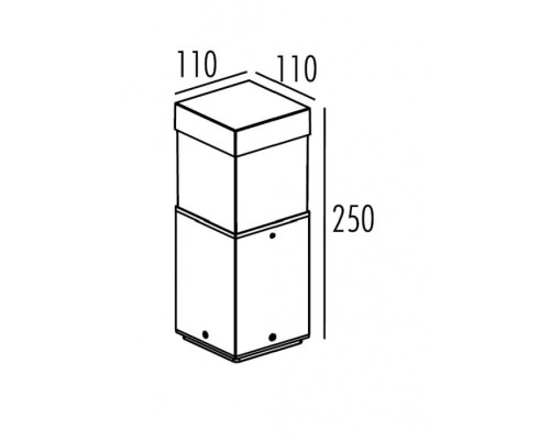 Наземный светильник  W61852-250 Gr Oasis Light