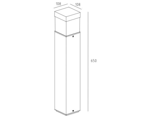 Наземный светильник W61852-650 Gr Oasis Light Наземный светильник W61852-650 Gr Oasis Light