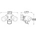 Прожектор уличный TUBE LED W6219A-PiR Bl Oasis Light