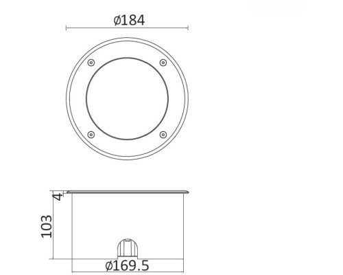 Встраиваемый светильник уличный Встраиваемые светильники c LED W7037A-3K SS Oasis Light