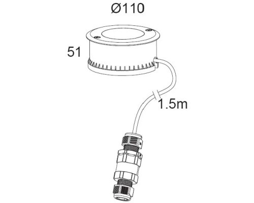 Встраиваемый светильник уличный Встраиваемые светильники c LED W7042A SS Oasis Light