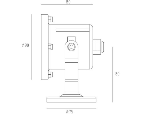 Грунтовый светильник HUMBERG W77164 SS Oasis Light