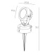 Грунтовый светильник W77169 Gr Oasis Light