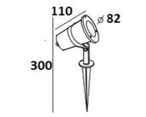 Грунтовый светильник HUMBERG W77182B SS Oasis Light