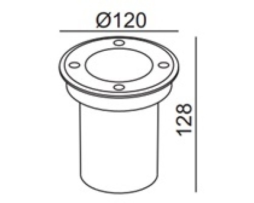 Встраиваемый светильник уличный ВСТРАИВАЕМЫЕ СВЕТИЛЬНИКИ W77185W SS Oasis Light