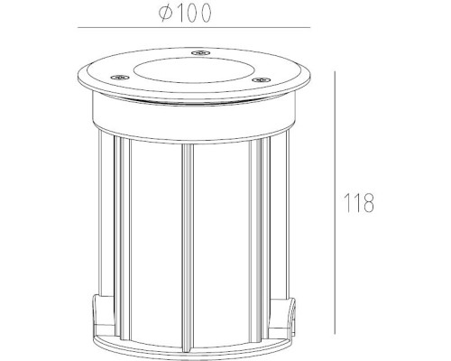 Встраиваемый светильник уличный ВСТРАИВАЕМЫЕ СВЕТИЛЬНИКИ W77255 SS Oasis Light