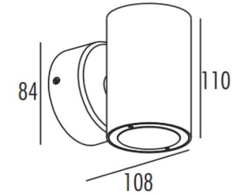 Настенный светильник уличный TUBE LED W78064 S Oasis Light Настенный светильник уличный TUBE LED W78064 S Oasis Light