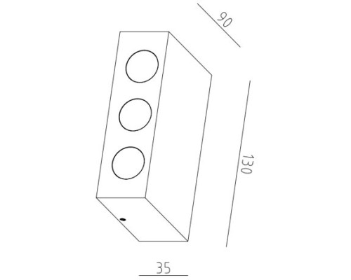 Настенный светильник уличный TUBE LED W78117 Bl Oasis Light Настенный светильник уличный TUBE LED W78117 Bl Oasis Light