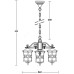 Уличный светильник подвесной FRANKFURT f15870/3 Gb Oasis Light