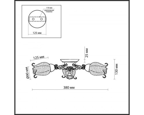 Потолочная люстра Ameli 2252/3C Odeon Light Потолочная люстра Ameli 2252/3C Odeon Light