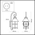 Настенный фонарь уличный Lumi 2312/1W Odeon Light