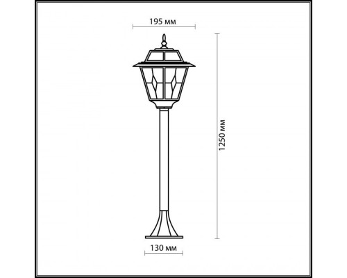 Наземный фонарь Outer 2318/1F Odeon Light