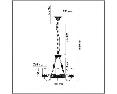 Подвесная люстра Mela 2690/3 Odeon Light Подвесная люстра Mela 2690/3 Odeon Light