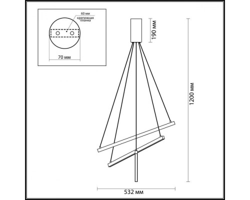 Подвесной светильник Cometa 3860/39B Odeon Light Подвесной светильник Cometa 3860/39B Odeon Light