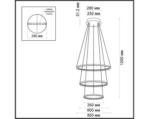 Подвесная люстра Saturno 3963/99L Odeon Light Подвесная люстра Saturno 3963/99L Odeon Light