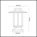 Наземный светильник MITO 4047/1B Odeon Light