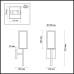 Настенный фонарь уличный Argos 4167/1W Odeon Light
