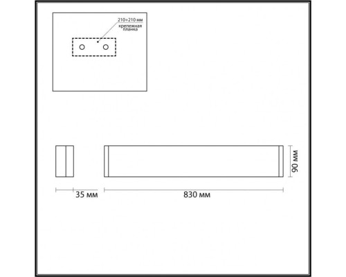 Настенный светильник Framant 4293/30WL Odeon Light Настенный светильник Framant 4293/30WL Odeon Light