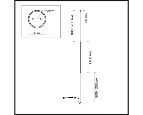 Торшер Fillini 4335/18FL Odeon Light Торшер Fillini 4335/18FL Odeon Light