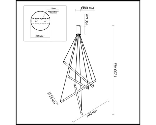 Подвесной светильник Sparky 4369/40L Odeon Light Подвесной светильник Sparky 4369/40L Odeon Light