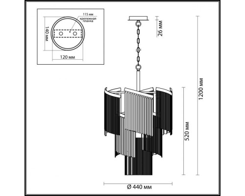 Подвесная люстра Graza 4630/7 Odeon Light Подвесная люстра Graza 4630/7 Odeon Light