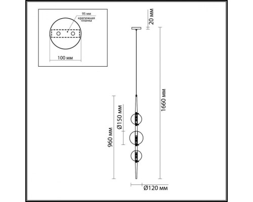 Подвесной светильник Lazia 4683/3 Odeon Light Подвесной светильник Lazia 4683/3 Odeon Light