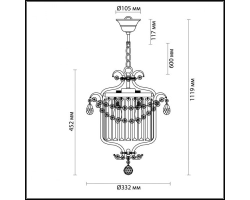 Подвесной светильник Sharm 4686/3 Odeon Light